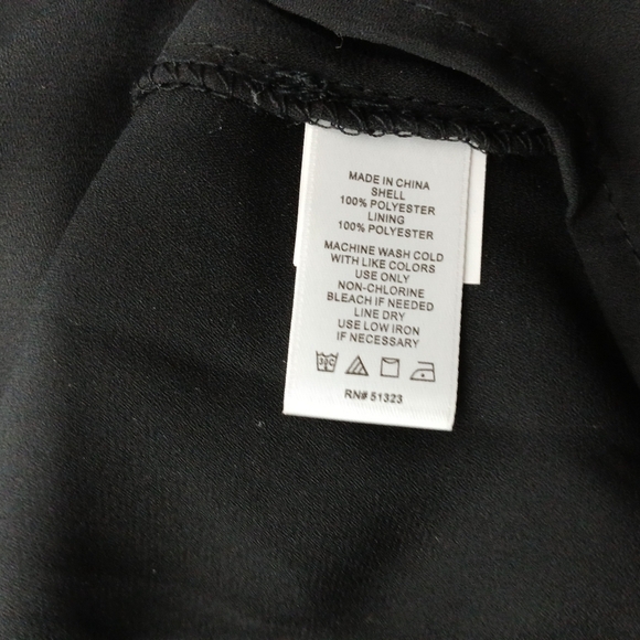 CeCe Puff Sleeve Sheer Lined Babydoll Dress. NWT Size XL - Picture 4 of 6